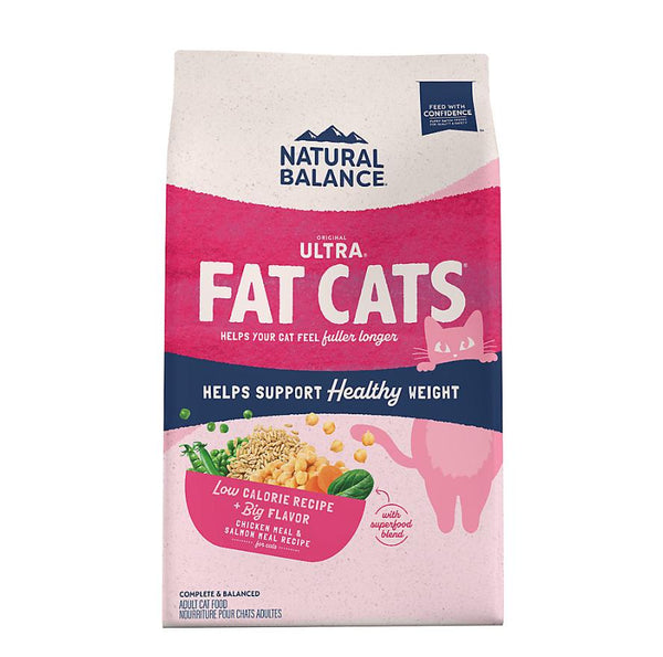 Natural Balance Original Ultra Fat Cats Chicken Meal & Salmon Meal Recipe Dry Cat Food