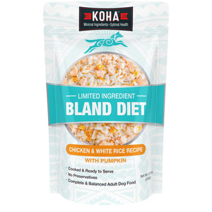 KOHA Limited Ingredient Bland Diet Chicken & White Rice Wet Dog Food Pouch