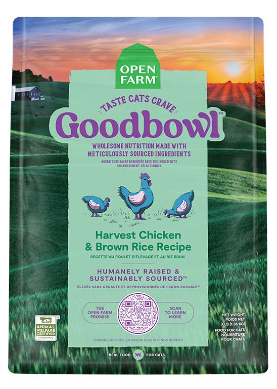 Open Farm Goodbowl Harvest Chicken & Brown Rice Dry Cat Food