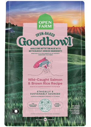 Open Farm Goodbowl Croquettes Saveur Saumon sauvage & Riz brun pour chien