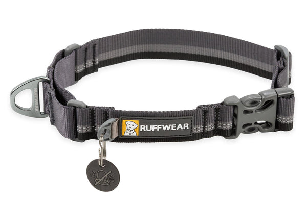 Ruffwear Web Reaction Martingale Collar with Buckle for Dogs, Basalt Gray