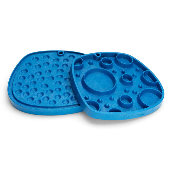 West Paw Seaflex Feast Mat Bubbles Dog Slow Feeder, Marine