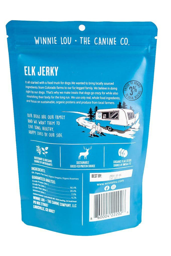 Winnie Lou The Canine Co. Elk Jerky Dog Treats