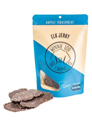Winnie Lou The Canine Co. Friandises Jerky d'élan pour chiens