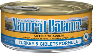 Natural Balance Ultra Premium Turkey & Giblets Formula Wet Cat Food