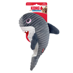 KONG CuteSeas Rufflez Shark Dog Toy