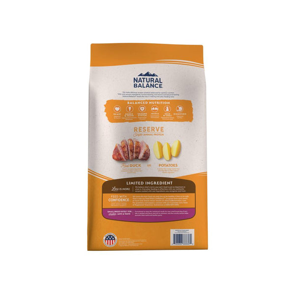 Natural Balance Limited Ingredient Reserve Duck & Potato Recipe Small Breed Grain-Free Dry Dog Food