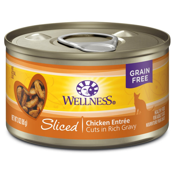 Wellness Complete Health Sliced Chicken Entree Wet Cat Food Cans
