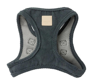FuzzYard Life Corduroy Step In Dog Harness, Slate Grey