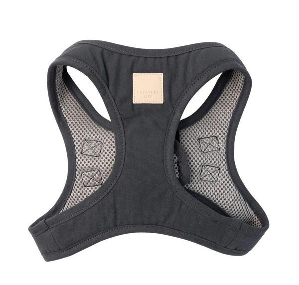 FuzzYard Life Cotton Step In Dog Harness, Slate Grey