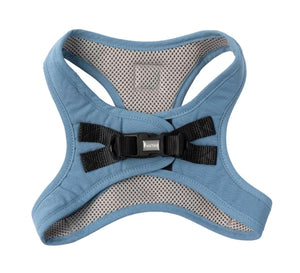 FuzzYard Life Cotton Step In Dog Harness, French Blue