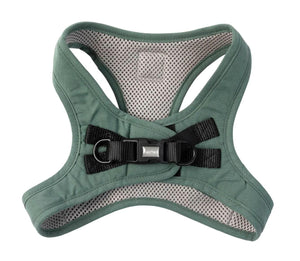 FuzzYard Life Cotton Step In Dog Harness, Myrtle Green