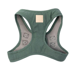 FuzzYard Life Cotton Step In Dog Harness, Myrtle Green