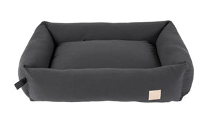 FuzzYard Life Cotton Dog Bed, Slate Grey
