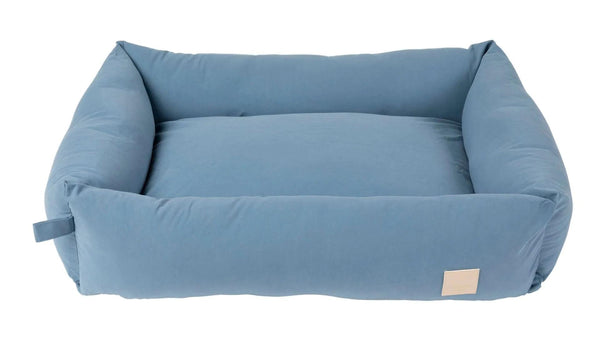 FuzzYard Life Cotton Dog Bed, French Blue
