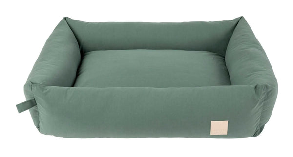 FuzzYard Life Cotton Dog Bed, Myrtle Green