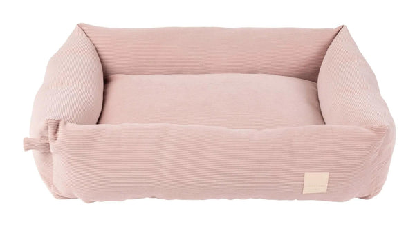 FuzzYard Life Panier pour chien en velours côtelé, Rose doux