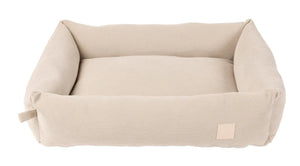 FuzzYard Life Corduroy Dog Bed, Sandstone