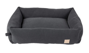 FuzzYard Life Corduroy Dog Bed, Slate Grey
