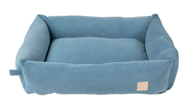 FuzzYard Life Panier pour chien en velours côtelé, Bleu français