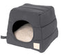 FuzzYard Life Cat Cubby for Cats & Small Dogs, Slate Grey