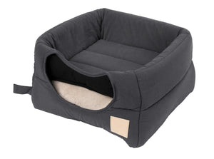 FuzzYard Life Cat Cubby for Cats & Small Dogs, Slate Grey