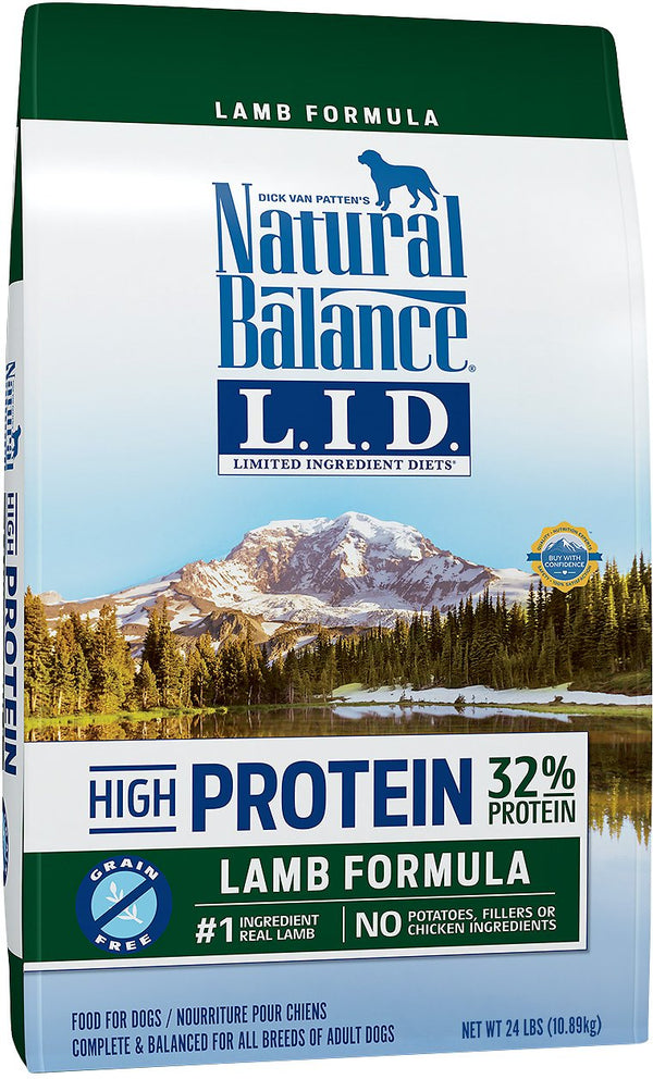 Natural Balance L.I.D. Limited Ingredient Diets High-Protein Lamb Formula Grain-Free Dry Dog Food