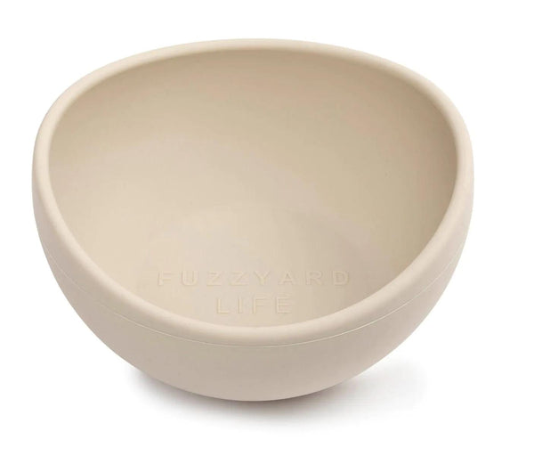 FuzzYard Life Silicone Dog Bowl, Sandstone