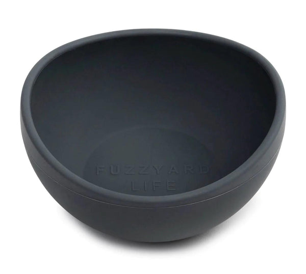 FuzzYard Life Gamelle en silicone pour chiens, Gris ardoise