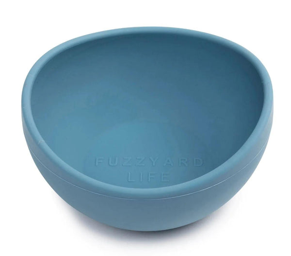 FuzzYard Life Gamelle en silicone pour chien, Bleu français