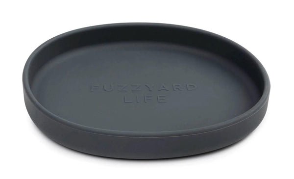 FuzzYard Life Silicone Cat Dish, Slate Grey