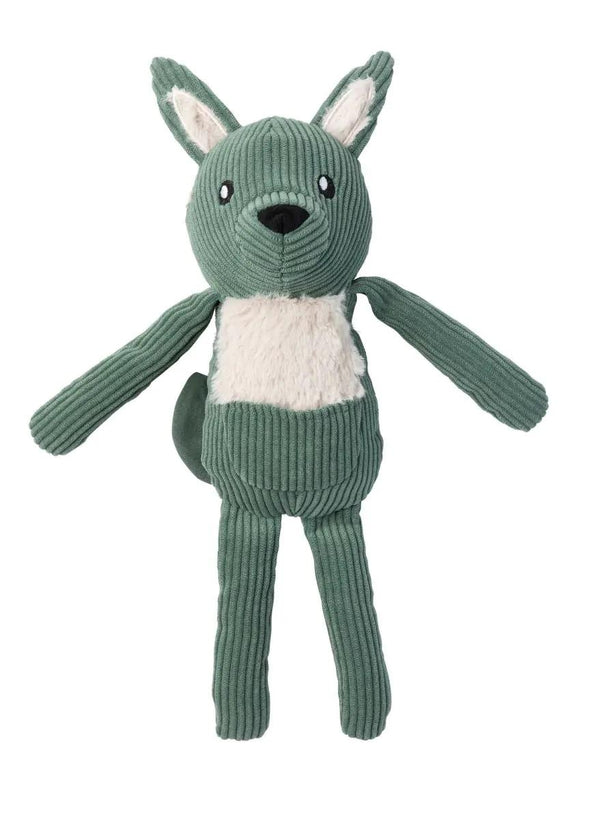 FuzzYard Life Kangaroo Dog Toy, Myrtle Green