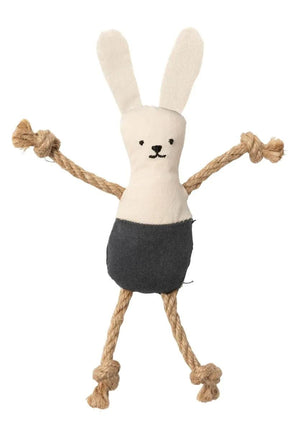 FuzzYard Life Jouet chat en coton Bunny, Gris ardoise