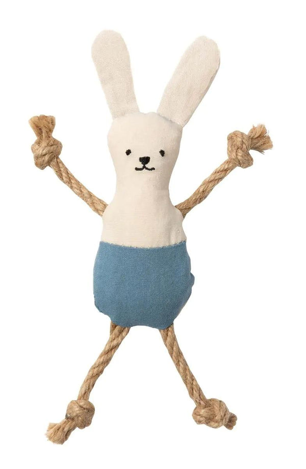 FuzzYard Life Jouet chat en coton Bunny, Bleu français
