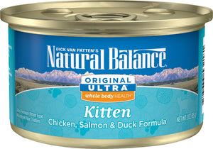 Natural Balance Original Ultra Whole Body Health Kitten Formula Chicken, Salmon & Duck Wet Cat Food