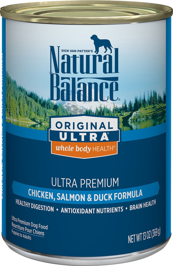 Natural Balance Original Ultra Premium Whole Body Health Chicken, Salmon & Duck Formula Wet Dog Food