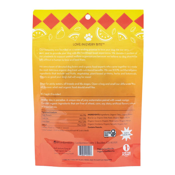 Lord Jameson Little Rewards Tropical Paradise Organic Dog Treats