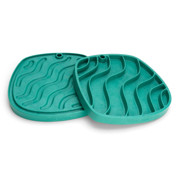 West Paw Seaflex Feast Mat Waves Gamelle lente pour chien, Kelp