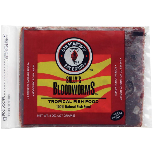 San Francisco Bay Brand Sally's Bloodworms Nourriture congelée pour poissons