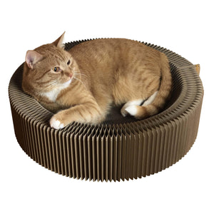 Travel Cat The Accordian Travel Cardboard Bed & Scratcher for Cats