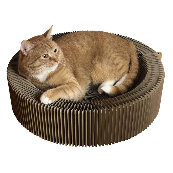 Travel Cat The Accordian Travel Cardboard Bed & Scratcher for Cats