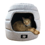 Travel Cat The Meowbile Home Convertible Cat Bed & Cave, Grey