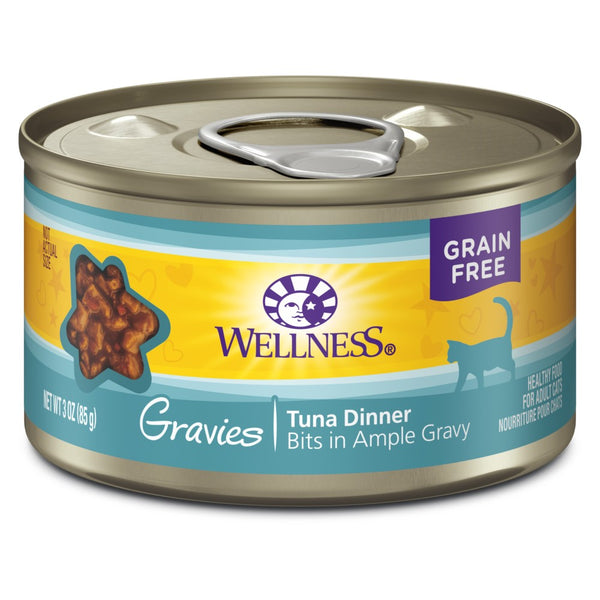 Wellness Complete Health Grain-Free Gravies Tuna Dinner Wet Cat Food Cans