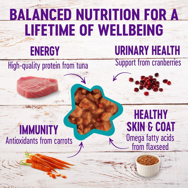Wellness Complete Health Grain-Free Gravies Tuna Dinner Wet Cat Food Cans