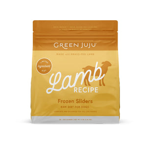 Green Juju Lamb Sliders Frozen Dog Food