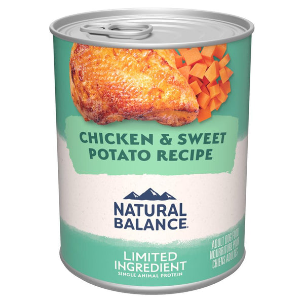 Natural Balance Limited Ingredient Chicken & Sweet Potato Recipe Wet Dog Food Can