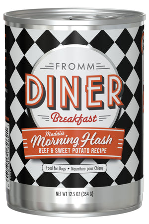 Fromm Diner Breakfast Maddie's Morning Hash Beef & Sweet Potato Wet Dog Food Can