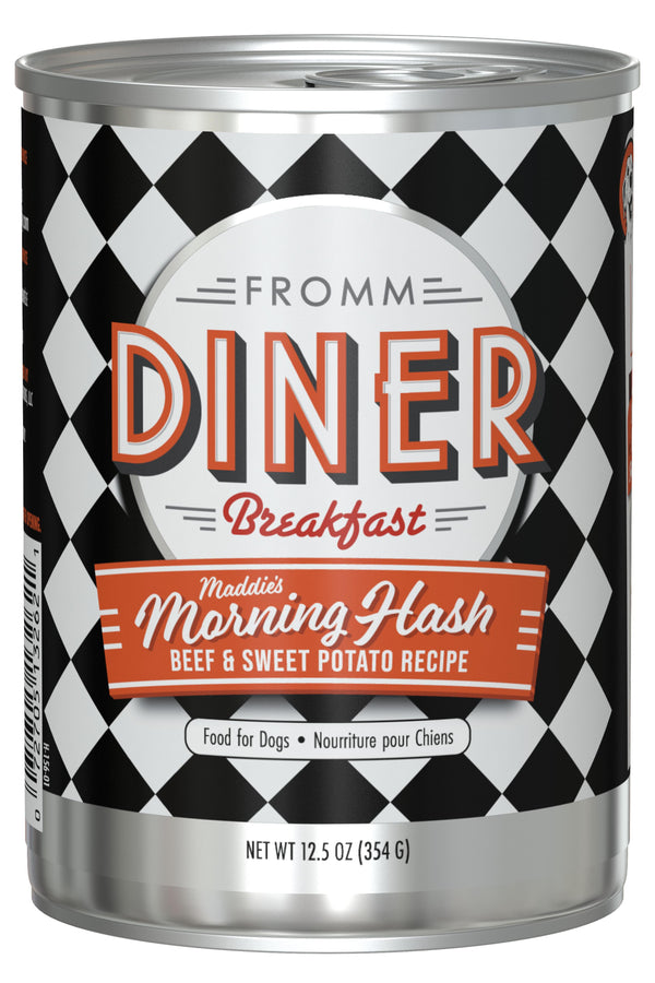 Fromm Diner Breakfast Maddie's Morning Hash Beef & Sweet Potato Wet Dog Food Can