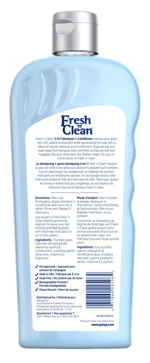 PetAg Fresh 'N Clean 2-in-1 Tropical Scent Oatmeal Conditioning Dog Shampoo