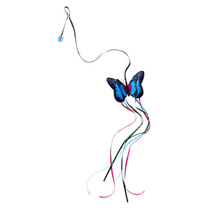 KONG Jouet pour chat Butterfly Teaser, Assortiment